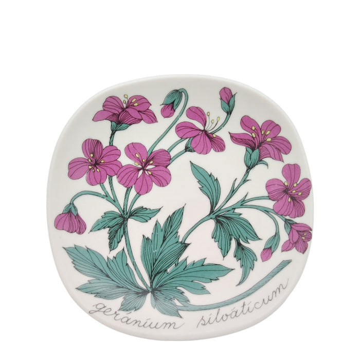 Arabia Botanica Geranium Silvaticum Plate, vintage