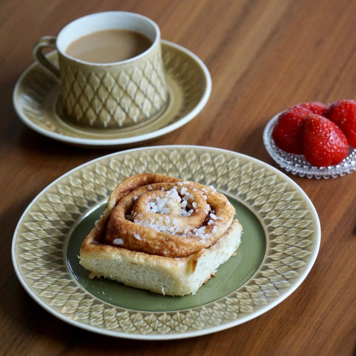 J.H. Quistgaard Relief Tea Cup Trio, vintage