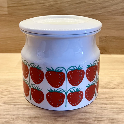 Arabia Pomona Jam Pot Strawberry side